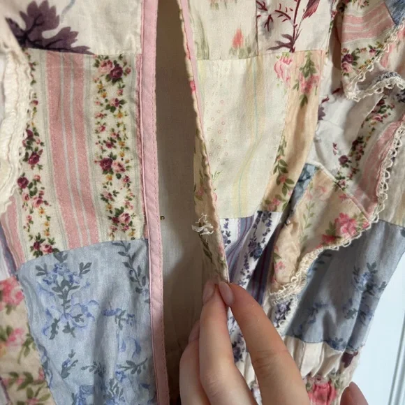 LoveShackFancy Natasha Dress Multi Patchwork - Picture 8 of 9